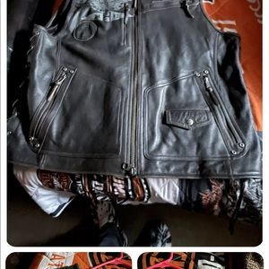 Harley Davidson leather vest
